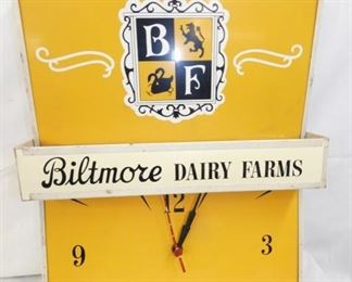 15X19 LIGHTED BILTMORE DAIRY CLOCK