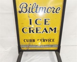 20X32 BILTMORE ICE CREAM SIDEWALK SIGN