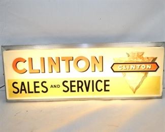 26X9 CLINTON SERVICE LIGHTUP SIGN