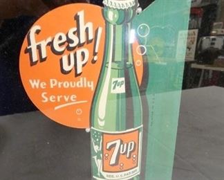 7X9 FRAMED 7UP BOTTLE TOPPER