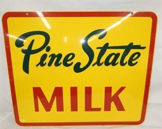 36X30 1963 PINE STATE MILK SIGN