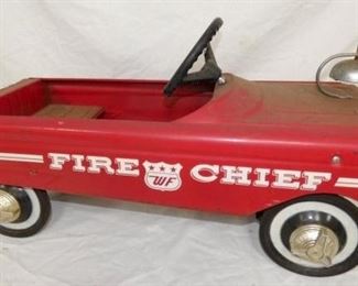 ORIG. WF FIRE CHIEF PEDAL CAR