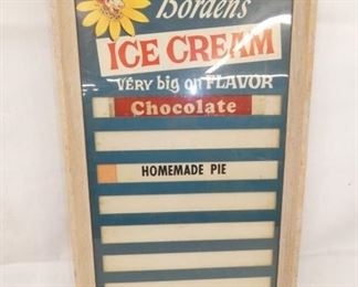 13X26 BORDENS ICE CREAM MENU