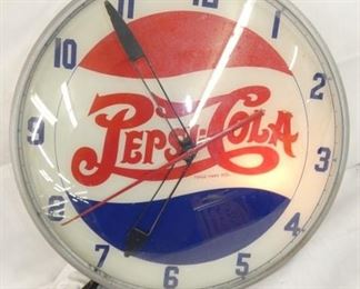 15IN PEPSI DOUBLE DOT CLOCK