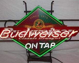 30X20 BUDWEISER ON TAP NEON