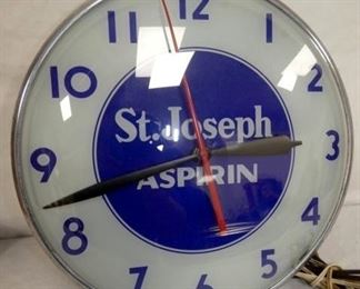15IN ST. JOSEPH ASPRIN CLOCK