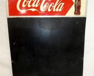 20X28 COKE ARROW MENU W/ BOTTLE