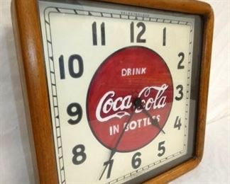 VIEW 2 SIDE VIEW COKE CLOCK