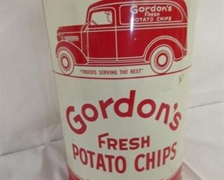 8X11 GORDONS CHIPS TIN