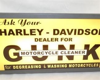 26X10 LIGHTED Harley Davidson CAN SIGN