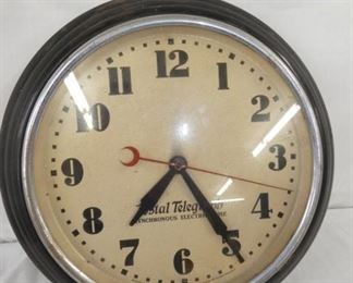 17IN POSTAL TELEGRAPH CLOCK