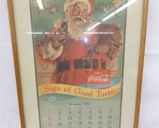 18X27 1957 Coca Cola CALENDAR