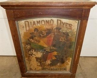 23X30 DIAMOND DYES WOODEN CABINET