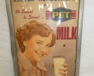 14Z21 EARLY PET MILK FRAMED ADV.