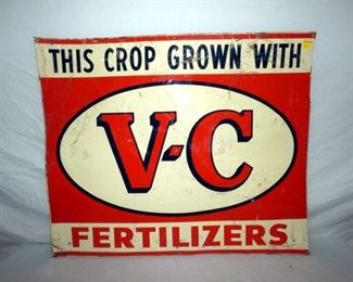 36X30 1958 V-C FERTILIZERS SIGN