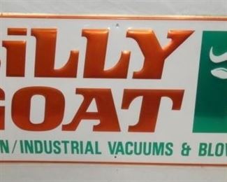 36X16 EMB. BILLY GOAT SELF FRAMED SIGN