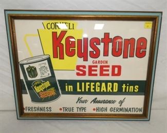 24X18 KEYSTONE SEED FRAMED ADV