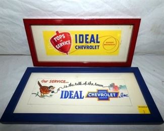 15X5 FRAMED CHEVROLET ADV.