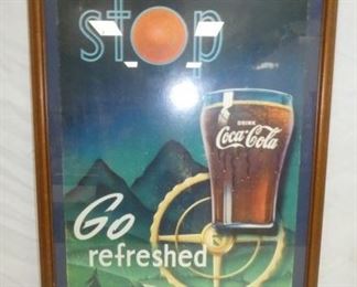 10X24 STOP & GO COCA-COLA CARDBOARD