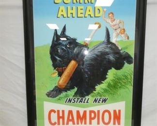 32X46 CHAMPION SPARKPLUG AD