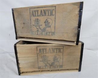 VIEW 3 1937 WOODEN ATLANTIC BEER CRATES