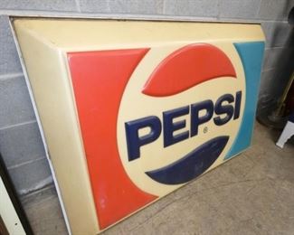 VIEW 2 SIDE VIEW PEPSI SIGN