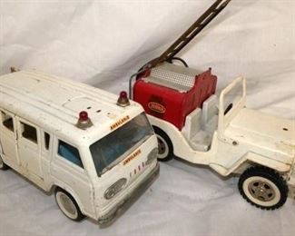 TONKA JEEP AND AMBULANCE