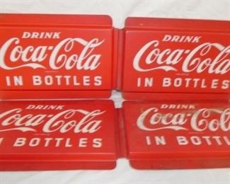 19X12 PLASTIC Coca Cola IN BOTTLES SIGN