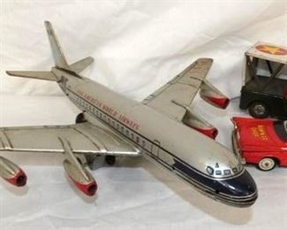 TOY AIRLINE JET, CHIEF CAR, ARMY JEEP