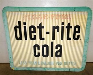 59X88 DIET RITE COLA SIGN