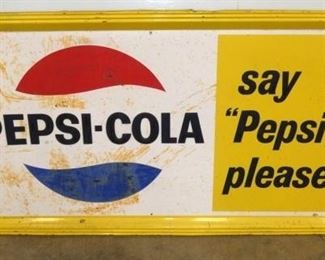 87X36 SAY PEPSI PLEASE SIGN