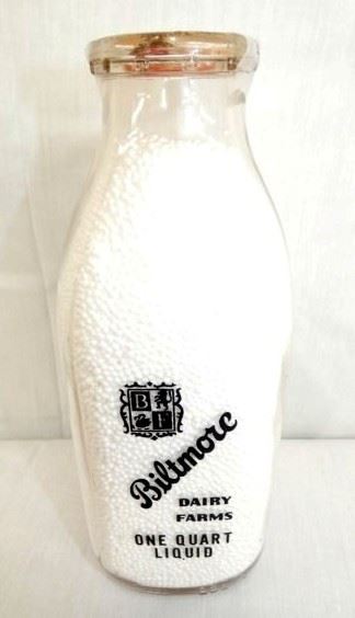 BILTMORE DAIRY BOTTLE W/ BOY