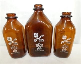 AMBER BILTMORE BOTTLES