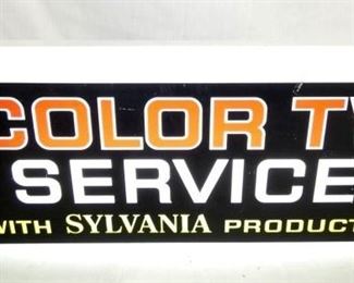 17X8 LIGHTED COLOR TV DEALER SIGN