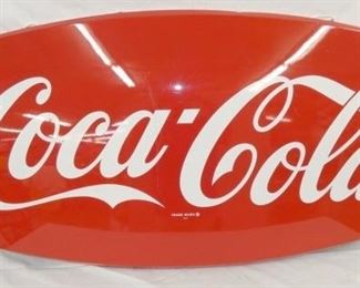 60X28 CONVEX COKE FISHTAIL SIGN