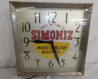 14IN SIMONIZ ADV. CLOCK