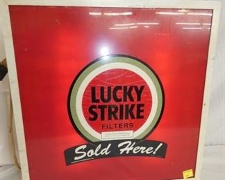 21X21 LIGHTED LUCKY STRIKE SIGN