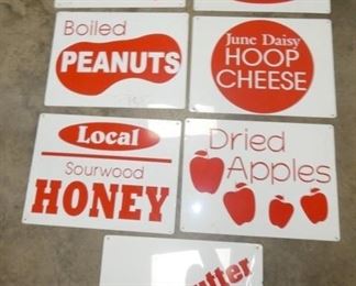 24X18 MT. APPLES/PEANUTS/HONEY TIN SIGNS