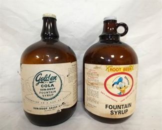 1G. ROOTBEER, GOLDEN COLA JUGS