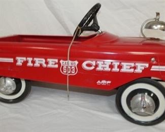 AMF FIRE CHIEF PEDAL CAR