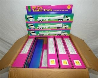 FULL BOX NOS BP TOY TRUCKS