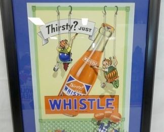 18X22 FRAMED WHISTLE ADVERTISING