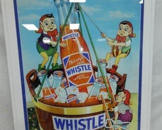 28X40 FRAMED WHISTLE ADVERTISING