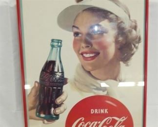 15X26 COKE TIME ADV. W/ LADY/BOTTLE