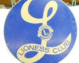 30IN LIONESS CLUB SIGN