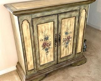 26- $250 Painted cabinet with 3 shelves 43”L x 17”D x 41”H 		