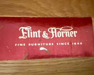 #31 - $395 French Oak desk style three drawers Flint & Horner 28”L 28”D 28”H	