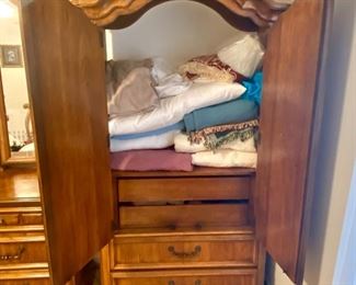 41.	Stanley armoire  with drawers (4 ) 17”D x 76”H x 38”W 	$250