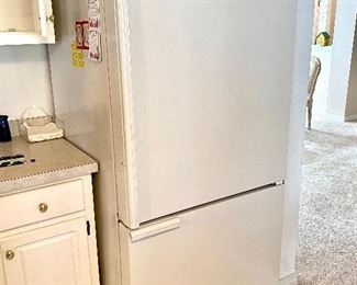 59. General Electric single door refrigerator & bottom freezer 33”W x 33”D x 68”H $210