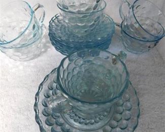 Clear Bubble Glass (14 pieces)